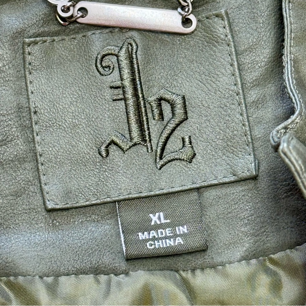 Women's “J2” Faux Leather Jacket | #P9 - Picture 10 of 14